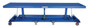 Vestil Steel Ergonomic Long Deck Cart - 120 In. x 30-1/4 In. x 31 In. 2,000 lb - Blue