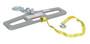 Vestil Steel Fork Truck Hook Plate Swivel - 6,000 lb - Silver