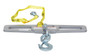 Vestil Steel Fork Truck Hook Plate Swivel - 6,000 lb - Silver