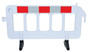 Vestil High Density Polyethylene Barrier - 23 In. x 79 In. x 40 In. - White