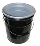 Vestil High Density Polyethylene Pail Liner - 12-1/2 In. x 12-1/2 In. x 13 In. 15 Mil Thick 5 Pack 5 Gallon - Clear