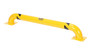 Vestil Steel Low Profile Rack Guard Bollard - 60-5/8 In. Length - Yellow
