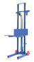 Vestil Steel Lite Load Lift With Foot Pump and Fixed Wheels - 20 In. x 20 In. Platform 400 lb - Blue
