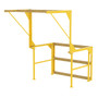 Vestil Steel Mezzanine Safety Gate Knockdown - 87-3/16 In x 96 In x 87-9/16 In - Yellow