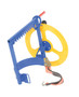 Vestil Steel Manual Overhead Pail Dispenser - 22-3/4 In. x 17 In. x 20-5/8 In. 200 lb - Blue and Yellow