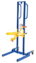 Vestil Steel Variable Height Pail Dispenser - 125 lb - Blue and Yellow