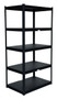 Vestil Steel Powder Coated Bolt-Less Shelving - 36 In. x 24 In. x 72-1/4 In. 2000 lb - Black