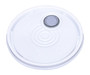 Vestil Plastic UN Rated Spout Top Lid - 5 Gallon - White