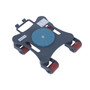 Vestil Steel Multi Direction Machinery Skate Without Handle - 12 In. Length x 12 In. Width x 3-1/2 In. Height 2,200 lb - Blue and Gray