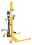 Vestil Steel Manual Low Profile Hydraulic Drum Truck - 37 In. x 34 In. x 60 In. 600 lb - Yellow