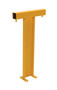 Vestil Steel Modular Guard System Straight Post - 1 Rail 7-5/8 In. x 18 In. x 36 In. - Yellow