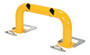 Vestil Steel Low Profile Removable Rack Guard - 8 In. x 39-1/2 In. x 16 In. - Yellow