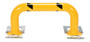 Vestil Steel Low Profile Removable Rack Guard - 8 In. x 39-1/2 In. x 16 In. - Yellow
