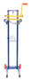 Vestil Steel Variable Height Pail Dispenser - 200 lb - Blue and Yellow