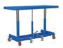 Vestil Steel Ergonomic Long Deck Cart - 60 In. x 30-1/4 In. x 31 In. 4,000 lb - Blue