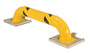 Vestil Steel Low Profile Removable Rack Guard - 8 In. x 39-1/2 In. x 9 In. - Yellow