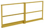 Vestil Steel Mezzanine Sliding Gate - 54 In. Opening Width - Yellow