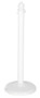Vestil Plastic Barricade Floor Mounts - 4 Pack 14 In. x 14 In. x 38-1/2 In. - White