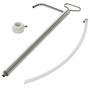 Vestil Stainless Steel Piston Pail Pump - 1 In. Bung 8-5/16 In. x 2-7/16 In. x 62-5/16 In. - Silver