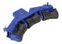 Vestil Steel Saddle Roller Attachment - 1,000 lb For Drum Lifters - Blue