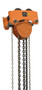 Vestil Steel Low Headroom Chain Hoist Gear Trolley - 14 In. x 12-1/2 In. x 14 In. 4,000 lb - Orange