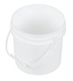 Vestil High Density Polyethylene Open Head Pail with Plastic Handle - 180 Pack 7-1/2 In. x 7-1/2 In. x 7-1/2 In. 1 Gallon - White