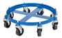 Vestil Steel Oct Drum Dolly - 27-1/16 In. x 27-1/16 In. x 7-7/8 In. 55 Gallon 2000 lb - Blue