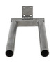 Vestil Steel Double Spindle Manual Work Positioner Attachment - 5-1/2 In. x 9-3/4 In. x 20 In. - Silver