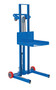 Vestil Steel Low Profile Lite Load Lift With Foot Pump and Fixed Wheels - 20 In. x 20 In. Platform 400 lb - Blue