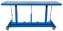Vestil Steel Ergonomic Long Deck Cart - 96 In. x 30-1/4 In. x 31 In. 4,000 lb - Blue