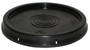 Vestil High Density Polyethylene - 3-1/2, 5 and 6 Gallon Standard Lid - Black