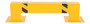 Vestil Steel Square Low Profile Machinery Guard - 36 In. Usable Width - Yellow