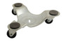 Vestil Steel Leg Dolly - 10-3/4 In. x 12 In. x 2-3/4 In. 300 lb - Silver