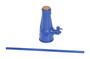 Vestil Steel Mechanical Screw Jack - 5-13/16 In. x 3-11/16 In. x 20-5/8 In. 6,000 lb - Blue