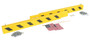 Vestil Plastic/PVC Overhead Door Guard - 120 In. With Flags Black / - Yellow