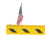 Vestil Plastic/PVC Overhead Door Guard - 120 In. With Flags Black / - Yellow