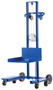 Vestil Steel Low Profile Lite Load Lift With Winch, Swivel Casters and Manual Floor Lock - 20 In. x 20 In. Platform 400 lb - Blue
