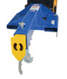 Vestil Steel Shorty Telescoping Lift Boom - 24 In. Fork Pocket Center 8,000 lb - Blue