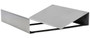 Vestil Steel V Block Manual Work Positioner Attachment - 16 In. x 16 In. x 3-1/4 In. - Silver