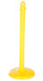 Vestil Plastic Barricade Floor Mounts - 4 Pack 14 In. x 14 In. x 38-1/2 In. - Yellow
