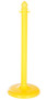 Vestil Plastic Barricade Floor Mounts - 4 Pack 14 In. x 14 In. x 38-1/2 In. - Yellow
