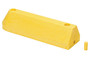 Vestil 100% Recycled Plastic End Section Modular Guard Curb - 21-1/4 In. x 6 In. x 5 In. - Yellow