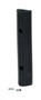 Vestil Extruded Rubber Fender Bumper - 12 In. x 2 In. x 1-3/4 In. - Black