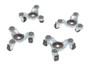 Vestil Steel Leg Dolly - 5-13/16 IN. x 6-3/8 In. x 2-1/2 In. 200 lb 4 Pack - Silver