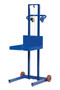 Vestil Steel Low Profile Lite Load Lift With Winch and Fixed Wheels - 20 In. x 20 In. Platform 400 lb - Blue