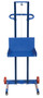 Vestil Steel Low Profile Lite Load Lift With Winch and Fixed Wheels - 20 In. x 20 In. Platform 400 lb - Blue