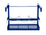 Vestil Steel Fork Truck LP Tank Caddy - 38-1/4 In. x 41-5/8 In. x 29 In. 6 Tank - Blue