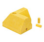 Vestil 100% Recycled Plastic L Section Modular Guard Curb - 8-3/4 In. x 6 In. x 5 In. - Yellow