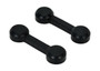 Vestil Molded Rubber Crossover Connectors - 10-3/8 In. x 2-7/8 In. x 1-7/16 In. - Black