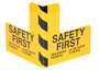 Vestil Steel Corner Guard - 16 In. x 16 In. x 16 In. - Yellow
